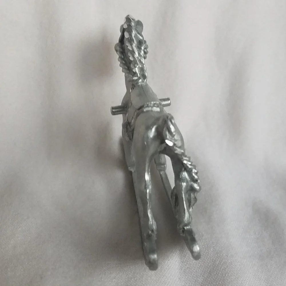 Miniature pewter Spontiques, Rocking horse,‎ Ornament, Doll house, horse lover